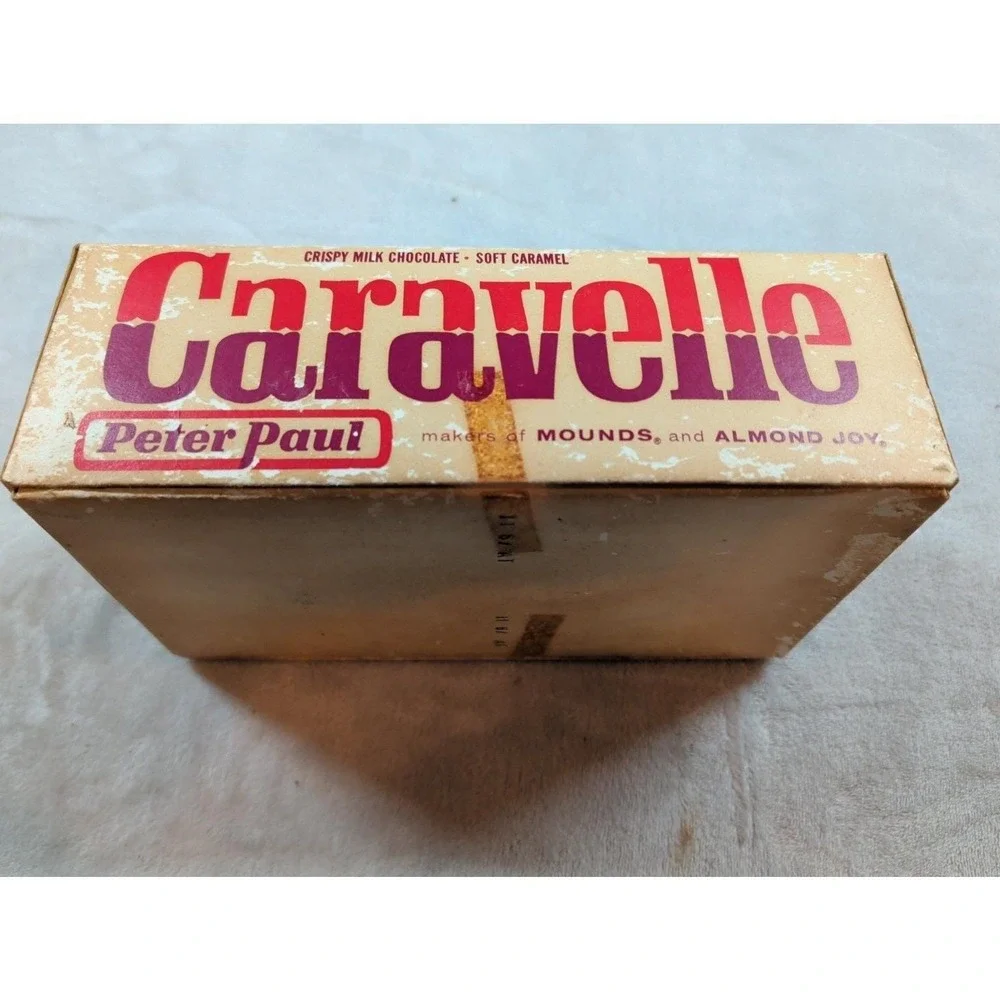 Vintage Peter Paul Caravelle Candy Display Box 1960s 10‎ Cent Double Bar Empty